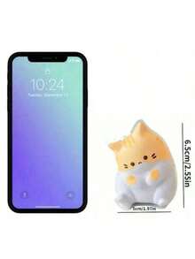 MINKOJA 猫咪套装，柔软硅胶可爱小猫咪，顶级减压玩具，男女老少皆宜的独特礼物，动物造型橡皮泥捏捏乐玩具，派对小礼物，青少年圣诞袜填充物 - 彩色 - 查看 4