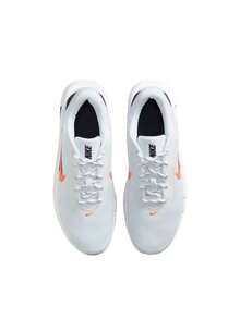 Nike Flex Train Men's Workout Shoes White/Black/Safety Orange HV9972 - WHITE/SAFETY ORANGE-BLACK - View 4