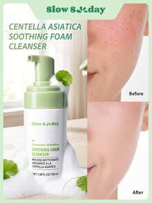 Slow Sunday Centella Asiatica Soothing Foam Cleanser, Centella Asiatica, Deep Cleansing, Soothing, And Moisturizing The Skin, K Beauty, Good Choice For Vacation, Beach, Travel Essentials, Suitable For Summer Skin Care - Vệ sinh sâu - Xem 1