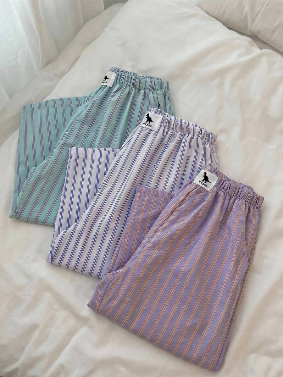 Dazy Kids 3 Paquete de Pijamas Holgados a Rayas para Niños Pequeños - Multicolor - Ver 1