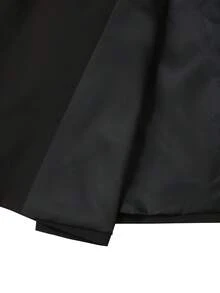 Manfinity Bizformal Chaqueta de traje de caballero de negocios para boda con decoración de cadena negra - Negro - Ver 4