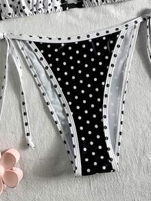 Swim Mod Bộ bikini hai mảnh buộc cổ in họa tiết ngẫu nhiên gợi cảm dành cho nữ, mùa hè. - Nhiều màu - Xem 6