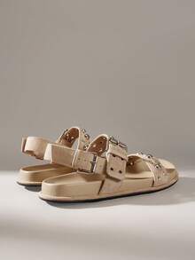 Solecia Ladies Commuter Fashion Versatile Daily Travel Casual Sandals Summer - Apricot - View 3