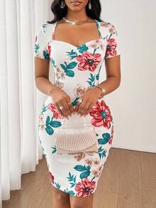 SHEIN Lady 毕业典礼多色连衣裙 女士毕业礼服 白色毕业礼服 毕业套装 节日套装 婚礼宾客礼服 女士生日礼服 女士商务休闲节日礼服 - 彩色 - 查看 8