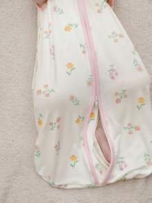 Cozy Pixies 1件裝嬰兒睡袋，碎花圖案，袖子可拆卸，舒適柔軟，新生兒睡袋，Oeko-Tex認證 - 彩色 - 查看 10