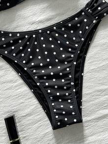 Costavie Bộ bikini 2 món họa tiết da báo gợi cảm, có đệm mút nâng ngực, thích hợp mặc đi biển mùa hè cho nữ. - Đen và trắng - Xem 4