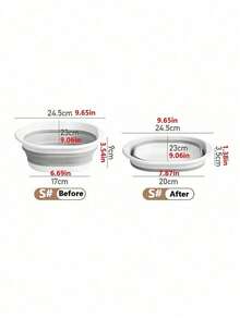 SHEIN 1 Chậu rửa di động gấp gọn, Chậu rửa du lịch ngoài trời, Chậu gấp đa chức năng, Chậu giặt gia đình, Xô, Bình đựng nước, Chậu rửa rau củ quả, Chậu ngâm chân, Chậu gấp gọn, Thích hợp cho phòng tắm, du lịch, ký túc xá sinh viên, Trang trí phòng tắm di động mùa hè - Nhiều màu - Xem 10