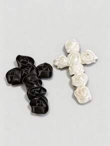 Black and white rose