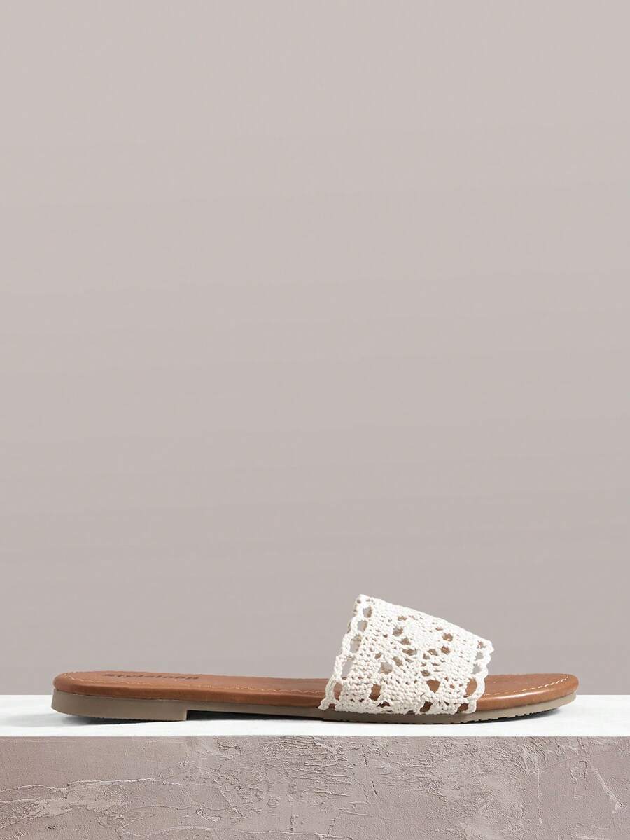 Styleloop Sandalias de plataforma con cuña de cuerda tejida para mujer, estilo de vacaciones BOHO Chic Retro del Oeste americano, zapatos de fiesta del festival de música con suela gruesa - Jacquard beige - Ver 1