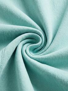 EMERY ROSE Plus Size Women V-Neck Single-Breasted Casual Denim Dress For Daily Wear - Green - View 9
