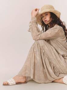 Styleloop Sandalias de plataforma con cuña de cuerda tejida para mujer, estilo de vacaciones BOHO Chic Retro del Oeste americano, zapatos de fiesta del festival de música con suela gruesa - Jacquard beige - Ver 6