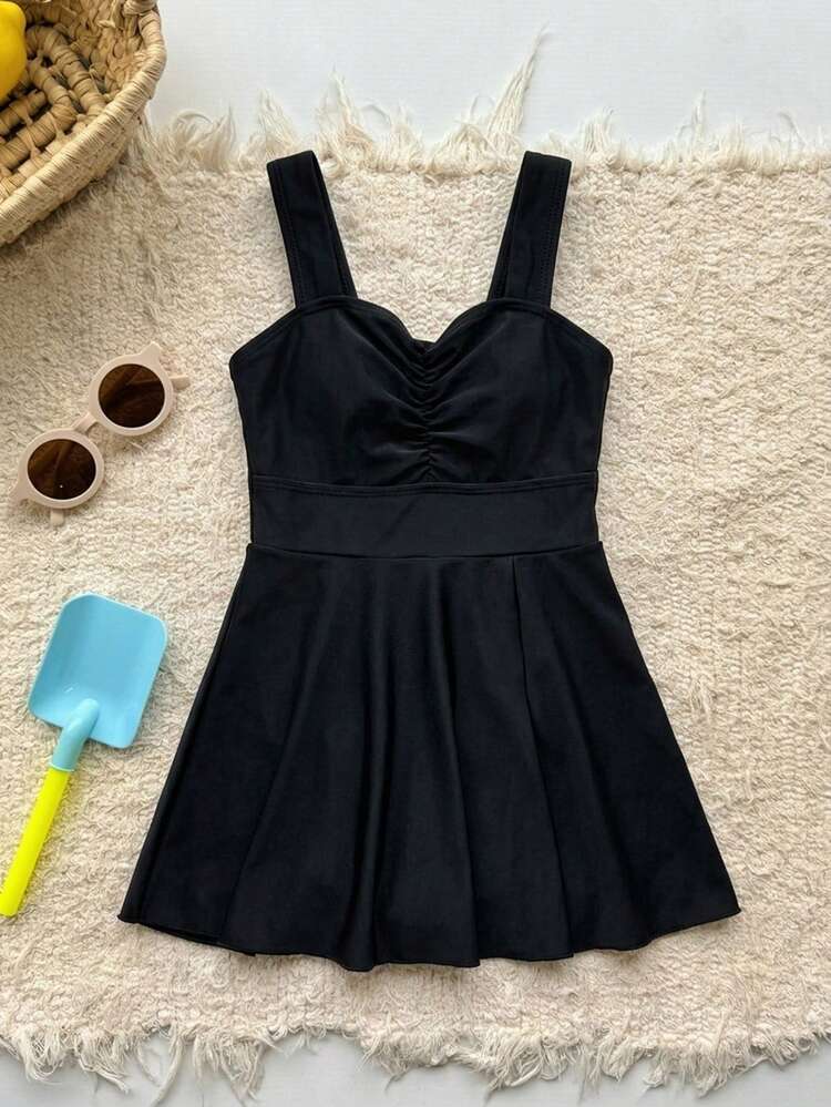 Girls (Young Girl) Sleeveless Bikini Tank Top For Fall Season Vacation