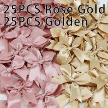 20/50Pcs Colourful Satin Ribbon Bows Cute Ribbon Bow For DIY Craft Decoration Headwear Fashion Clothing Accessories Wedding Birthday Party Decorations - Multicolor - View 30