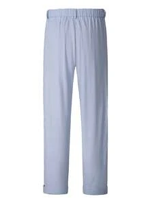 Manfinity Mode Men's Mature Modern Blue Striped Casual Suit Pants, Spring/Summer, Ceremony, Formal - Blue and White - View 2