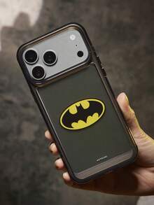 BATMAN X SHEIN 蝙蝠侠透明黑色太空防摔保护壳，适用于 11 - 17 Pro Max - 彩色 - 查看 1