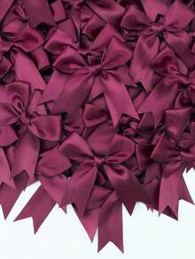 20/50Pcs Colourful Satin Ribbon Bows Cute Ribbon Bow For DIY Craft Decoration Headwear Fashion Clothing Accessories Wedding Birthday Party Decorations - Multicolor - View 46