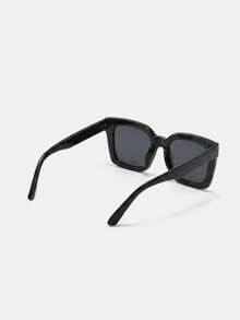 Lumivelle 2pcs Women's Oversized Plastic Frame Bohemian Style Fashion Glasses Set, Suitable For Everyday Wear, Accessories - Black White Leopard Print - View 4