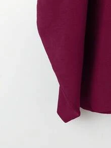 SHEIN LUNE Đầm nữ cỡ lớn cổ tròn tay ngắn, kiểu dáng thường ngày thoải mái, phù hợp cho việc đi lại hàng ngày. - Màu Hồng Tươi - Xem 3