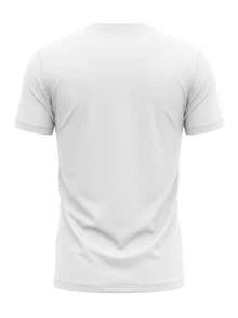 2 Pack Men's V Neck T-Shirts WHIte - White/White Blu Logo - View 6