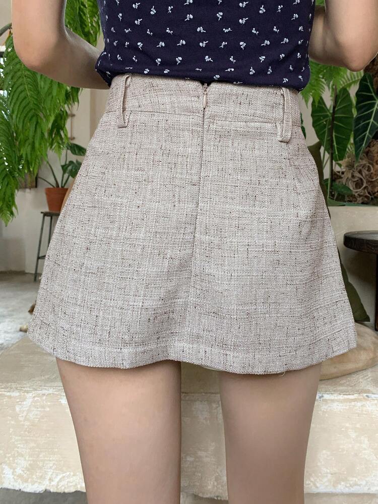 Women's Solid Color Bodycon Mini Skirt, Casual Vacation Summer Skirt
