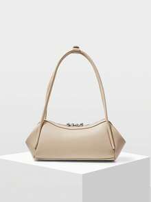MOTF WOMEN'S SHOULDER BAG, EXQUISITE AND SIMPLE VERSATILE COMMUTER HANDBAG - Milk tea color - View 3