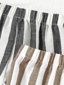 Vintaside Kids RANDOM  4PCS, Refreshing Striped Design With Fresh Vintage Vibe, Pairs Well With All-Match Tops For A Textured Look, - Multicolor - View 6