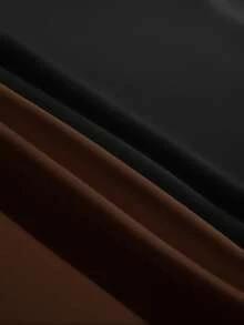 SHEIN EZwear 2件/套 女士方领短袖休闲修身性感T恤，适合秋冬季街头服饰 - 彩色 - 查看 6
