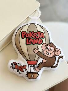 1 Peça Enfeite de Pelúcia Estilizado de Macaco POKOJA LAND - Silhueta Chique de Aviação - Acento Estético para Bolsa para Viagens Atmosféricas - Presente Sentimental para Momentos Sonhadores - Multicolorido - Visão 7