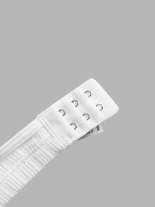 Ocili 100%纯棉罗纹舒适基础款简约内衣，EasyComfort ChicAutumnCasual女士文胸 - 白色 - 查看 10