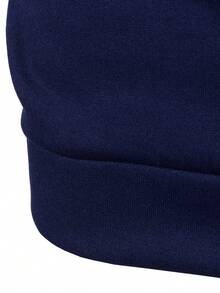 Manfinity Homme Men's Contrast Color Zip Front Casual Hoodie - Multicolor - View 4