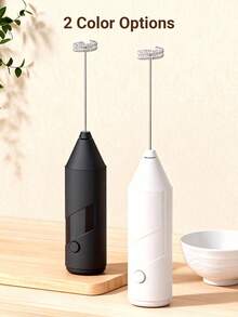Teckwe 牛奶發泡器 強力手持式迷你奶泡器 不鏽鋼咖啡攪拌器 適用咖啡、拿鐵、卡布奇諾、抹茶、熱巧克力 便攜式發泡器 電動無線迷你攪拌器 迷你咖啡機 開學用品 返校季 - 彩色 - 查看 7