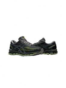 Asics GEL-Venture 360 Women's Sneaker Graphite Grey / Green Apple 1203A730 - Navy Grey and Green - View 3