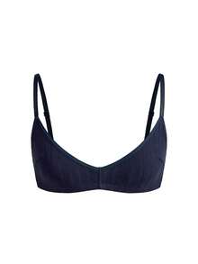 Ocili 2件装100%纯棉罗纹舒适基础款内衣，EasyComfort ChicAutumnCasual女士文胸 - 彩色 - 查看 7