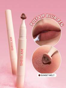 SHEGLAM Marshmallow Puff 唇部暈染筆-522 Sunset Melt 品牌美妝化妝品 適合女士與女孩 - 522 日落融化 - 查看 1
