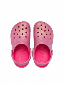 Crocs CLASSIC CLOG Kids' Clogs Classic Comfortable Breathable Daily Weekend Travel 210985-6ZQ - Gold Pink - View 5