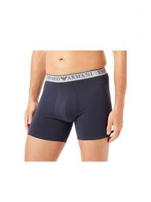 Emporio Armani 2 Pack Men's Boxers - Navy Blue - View 2