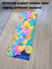 Non-Slip Hot Yoga Towel, Quick-Drying And Sweat-Absorbent, Machine Washable, Lightweight And Portable Fitness Mat, Available In Multiple Colors, Suitable For Bikram, Pilates And Yoga. - Multicolor - View 15