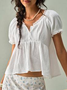 SoleilVie Áo kiểu và áo sơ mi nữ - trắng - Xem 1