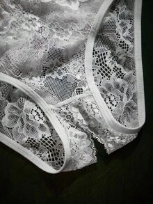 SpicyHot 3pcs/Set Celana Dalam Thong Renda Seksi Wanita, Aneka Warna - MultiWarna - View 3