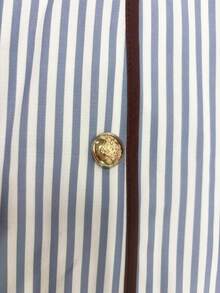 SHEIN PariChic Gaun Kasual Minimalis Serbaguna untuk Perjalanan Sehari-hari, Leher Bulat, Trim Hitam Kontras, Sabuk Pinggang, Warna Aprikot, Tanpa Lengan, Musim Semi/Panas - Biru - View 4