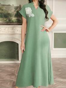Al Najma Kaftan & Jalabiya - Green - View 5