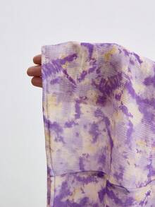 CielaLinda Đầm maxi hai dây xếp nếp in hoa dành cho nữ - Màu tím hoa cà - Xem 8