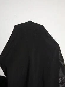 Swim Chiccia Sexy Bluse mit Metallschnalle, Schnürung, rückenfreiem Plissee-Design, figurbetont für Frauen - Schwarz - Übersicht 5