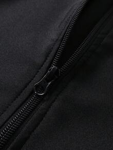 SHEIN Áo chống nắng liền thân tay ngắn phối màu phong cách thường ngày cho bé trai. - Đỏ - Xem 7