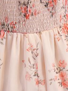 Vestido bohemio de gasa para niña, conjunto de vacaciones de verano, ropa casual - Multicolor - Ver 8