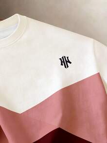 Manfinity Joysei Men's Casual Colorblock Patchwork T-Shirt, Summer - Multicolor - View 4