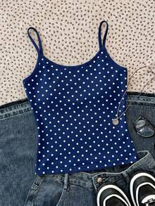 Áo tank top hai dây tối giản phong cách thường ngày dành cho thiếu nữ, áo mùa hè. - Nhiều màu - Xem 4