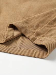 Genlund Pantalones cortos casuales versátiles para hombre con cintura de cordón y bolsillos cargo, vacaciones - Marrón - Ver 6