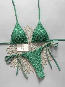 Swim Mod 2026 Spring/Summer Sexy Small Bust Gather Slim Fit Bikini Set, Two Pieces Swimwear - Multicolor - View 5