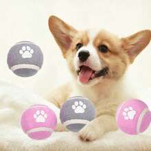 Juguete para perro con patrón de huellas, pelota elástica, utilizado para entrenamiento y juguetes interactivos para mascotas - Multicolor - Ver 13